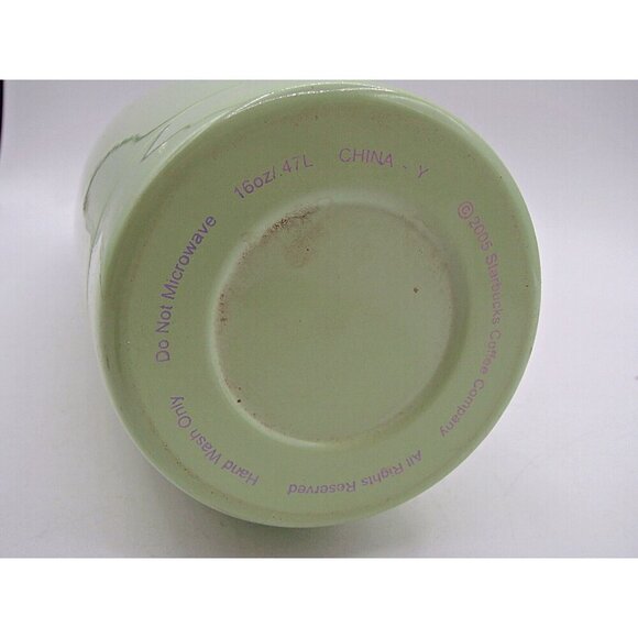 Starbucks Thermos Mint Green Lavendar Purple Stainless Steel 16 oz 2005 Vintage - Picture 3 of 9